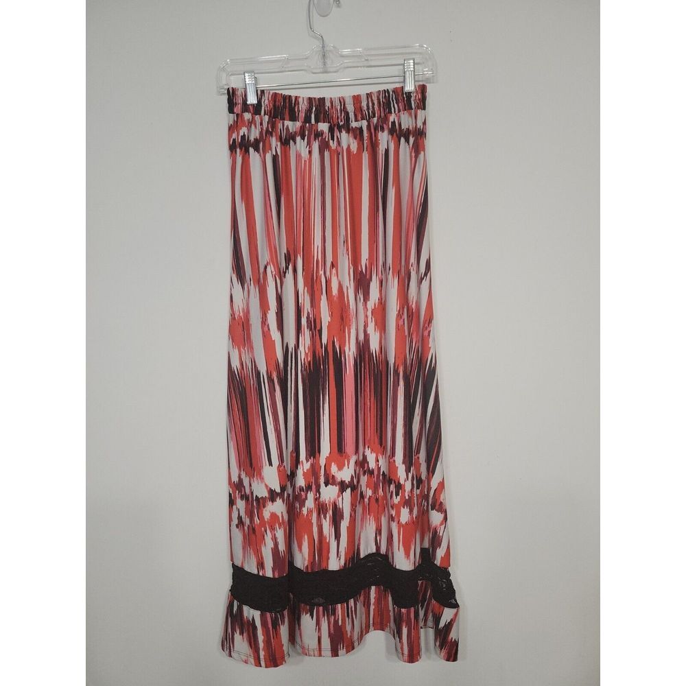 Robert Louis Women's Skirt Size‎ Medium Maxi Abstract Lace